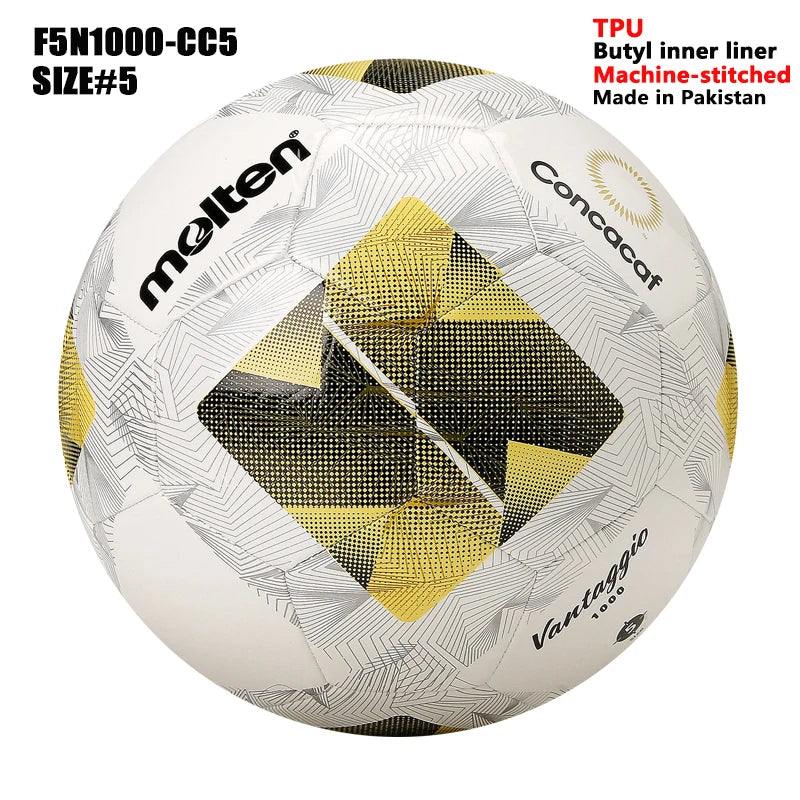 Balones de Fútbol Molten 2027, Tamaño Estándar 5 y 4, Alta Calidad, para Césped Artificial, Deportes de Equipo, Partidos, Entrenamiento, Fútbol