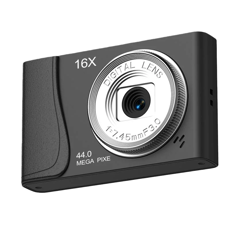 Cámara Digital 4K de 24 Millones de Píxeles, Videocámara Infantil con Zoom 16x, Cámaras Compactas con Enfoque Automático para Niños, Adultos y Principiantes en Fotografía