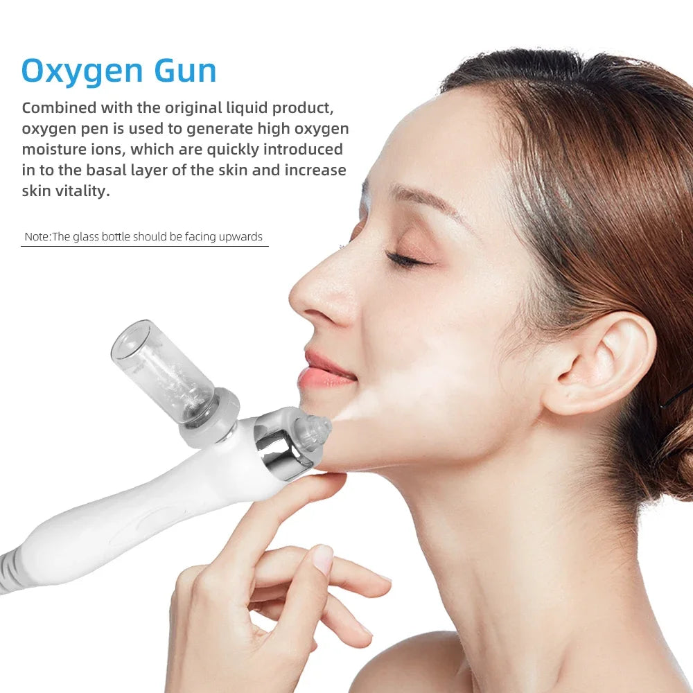 Skinterest 7 en 1 máquina de burbujas pequeñas de oxígeno y agua Hydra agua dermoabrasión instrumento de belleza Spa Facial cuidado de la piel limpieza de la piel