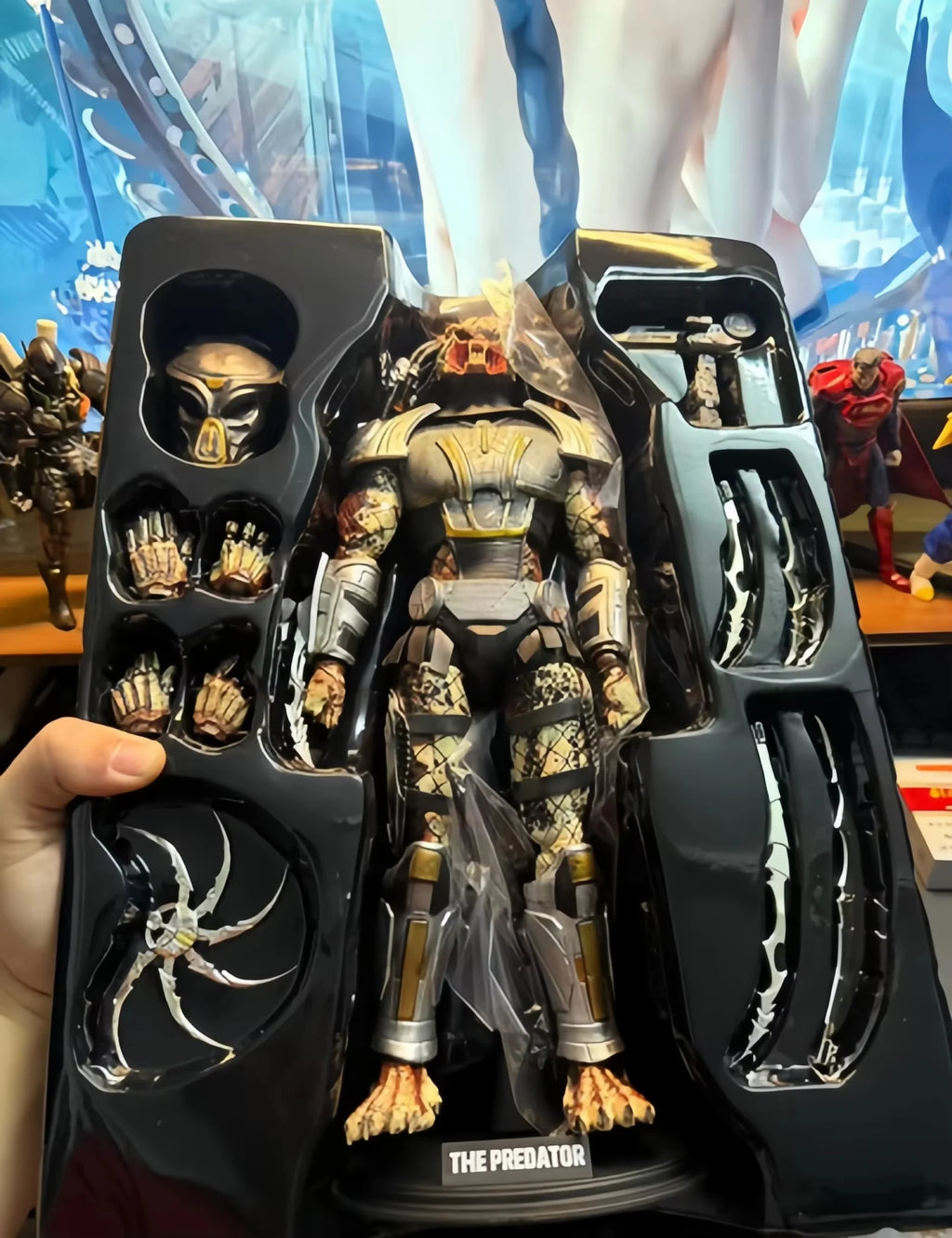 En stock Hc The Fugitive de 2018, figura articulada coleccionable de Scar y Ravager, colección de la serie Predator, estatua.