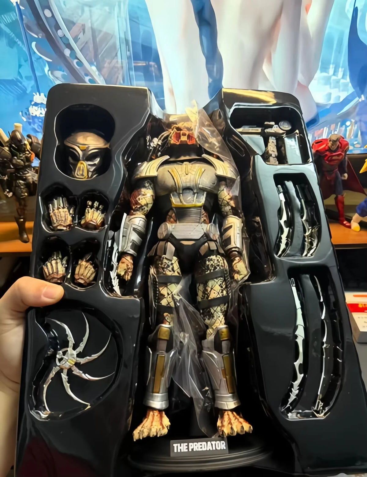 En stock Hc The Fugitive de 2018, figura articulada coleccionable de Scar y Ravager, colección de la serie Predator, estatua.
