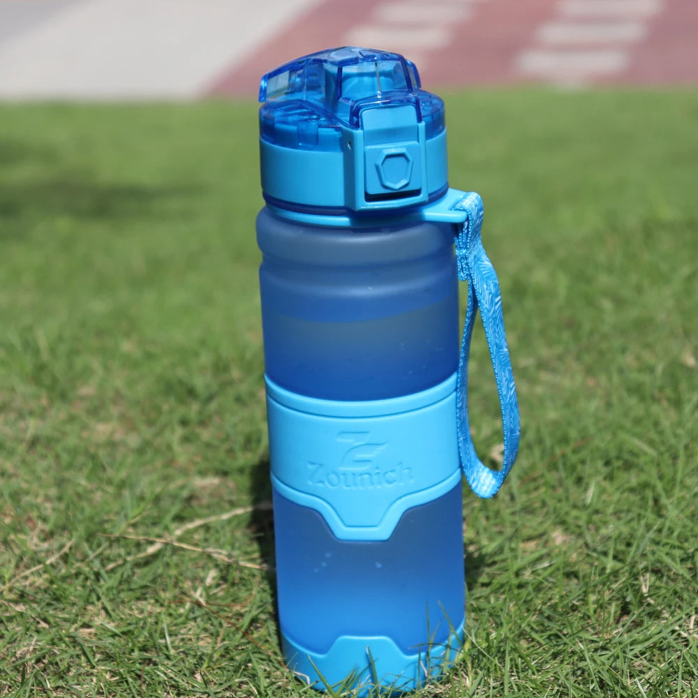 ZOUNICH-botellas de agua deportivas portátiles, a prueba de fugas, de plástico, para viajes al aire libre, sin BPA, 400/500/700/1000ML, gran oferta