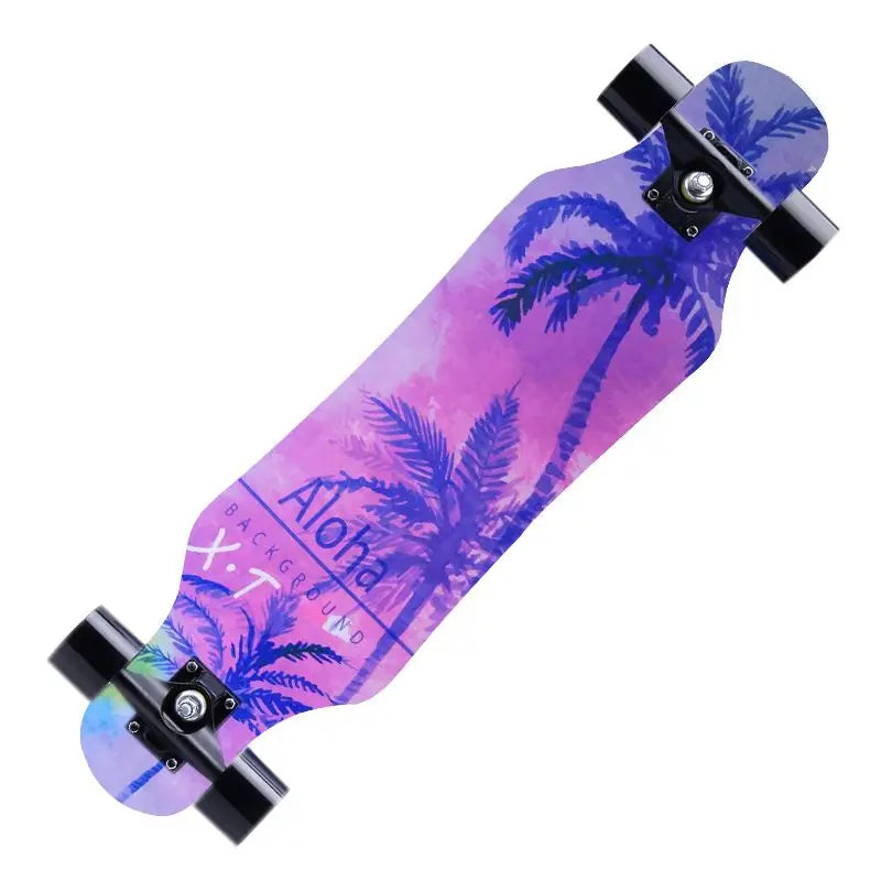 Patineta de 80 cm con cuatro ruedas, tabla de baile, para adultos, para calle, profesional, para principiantes, freestyle, patineta de doble kick.