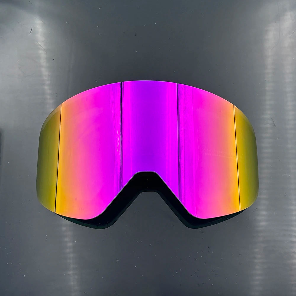 Gafas de esquí y snowboard unisex para exteriores con lente magnética, antivaho, protección UV400, a prueba de viento, gafas de motocross, máscara de esquí.