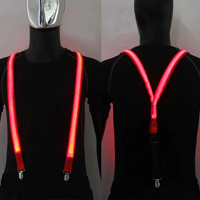 Nuevo estilo, pajarita de neón iluminada, corbata LED de alambre EL, barra luminosa brillante, corbata de fiesta, decoración navideña, accesorios de disfraz Rave