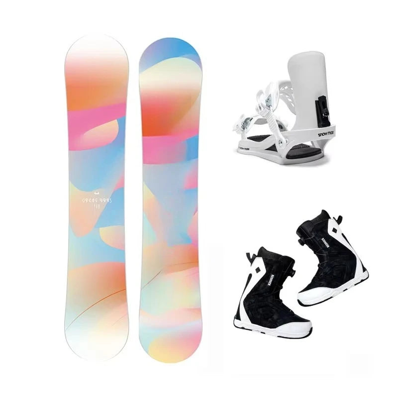 Paquete Completo de Snowboard con Botas y Fijaciones - Precio de Fábrica, Conjunto de Esquí para Hombre