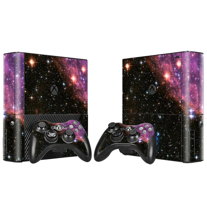 Pegatina Personalizada con Diseño a Medida para Consola Xbox 360 E y 2 Controles, Vinilo Decorativo para Xbox 360 E