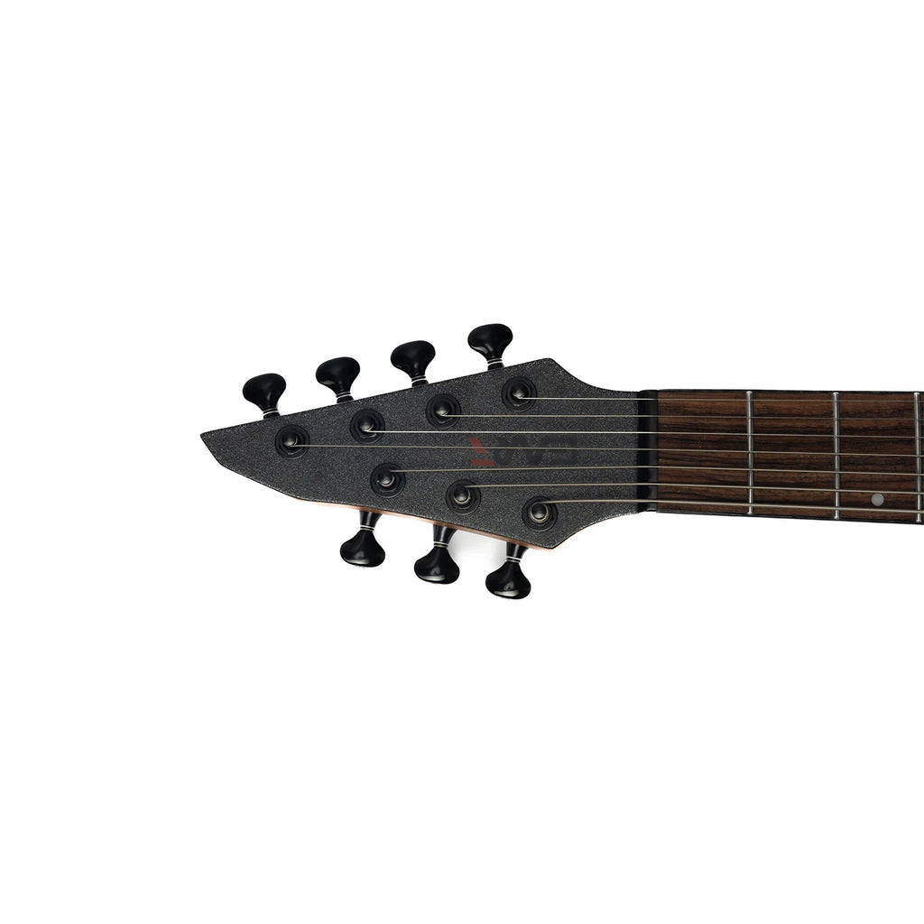 EART Guitar EXP-H7-SE, guitarra eléctrica de caoba asada de 7 cuerdas de 25,5 ", 5 piezas de arce asado + mástil Padauk, diapasón de palisandro de la India