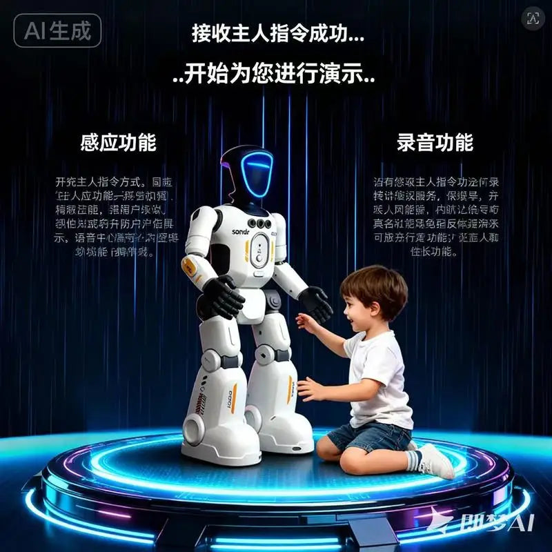 Juguete robot biónico interactivo Yearoo con control remoto por gestos, programable, con sensores de IA, funciones de canto, baile y aprendizaje temprano para niños