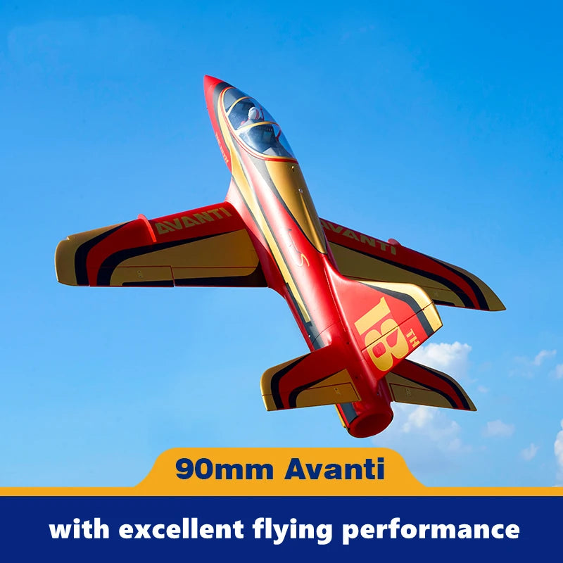 FMSRC-avión teledirigido de 90mm, Avion PNP, ventilador con conductos EDF Jet 6ch con solapas, modelo gigante de alta velocidad