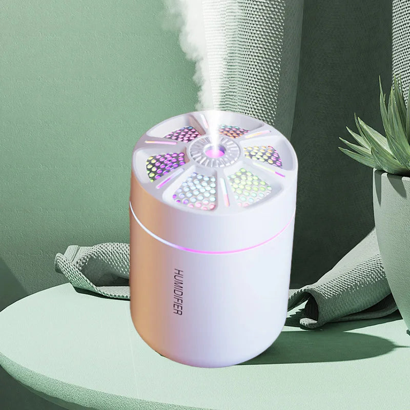 Mini humidificador de aire de 180 ml, difusor de aromaterapia, pulverizador de aceites esenciales para aromaterapia, humidificador silencioso para el hogar, el dormitorio o el coche.