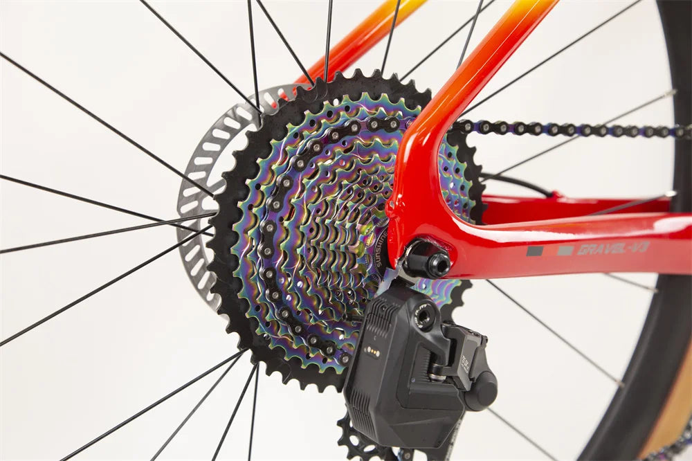 TWITTER V3Pro Transmisión electrónica SENTYEH ES800-13S Bicicleta de gravel de fibra de carbono con manillar plano y freno de disco hidráulico