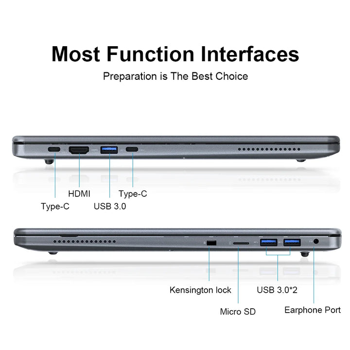 Ninkear N16 Pro AI Portátil 16 Pulgadas Pantalla 2.5K 120Hz Intel Core Ultra 5 115U 16GB RAM LPDDR5 1TB SSD Windows 11 NPU AI 11 TOPS WiFi 6 lector de huella para oficina estudio