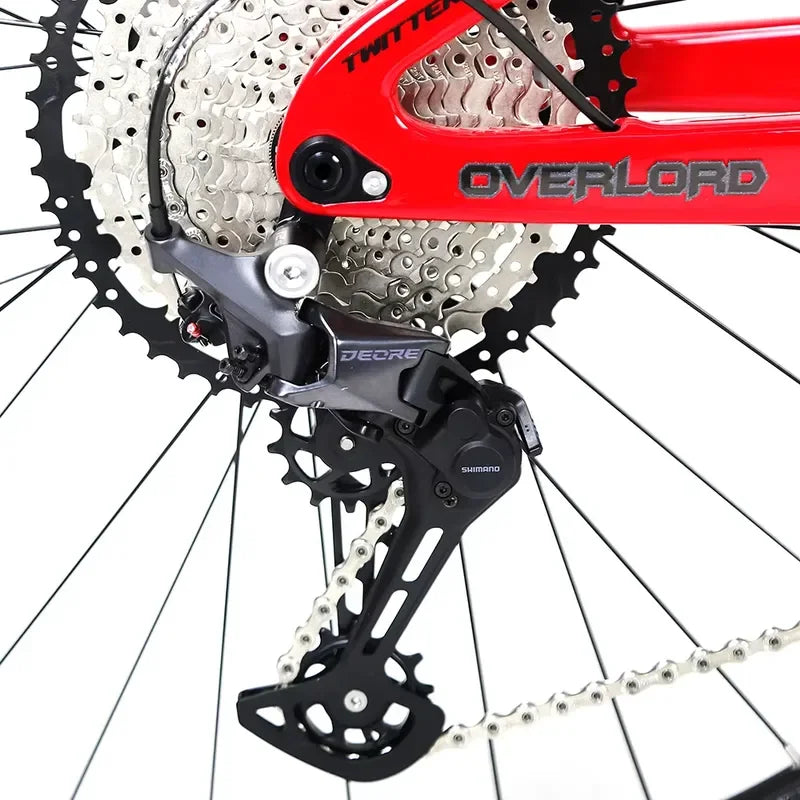 Bicicleta de montaña de doble suspensión de fibra de carbono económica, bicicleta de descenso para hombre con transmisión Deore 12V, doble suspensión, 29 pulgadas, en venta