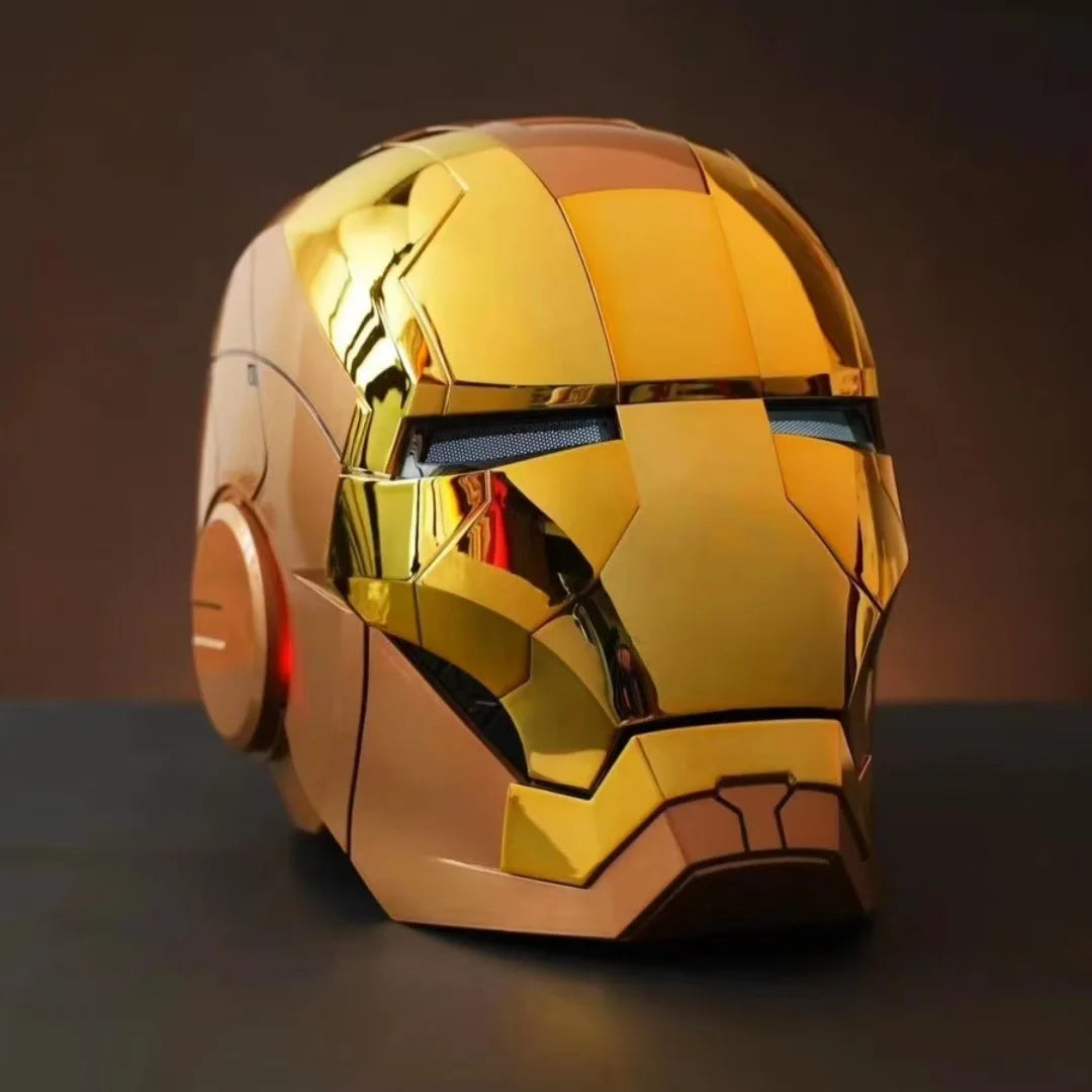 Casco de Iron Man, modelo Mk5, Mk50, Mk17, a escala 1:1, modelo de juguete coleccionable que se puede usar, con control de voz y luces LED, para adultos.