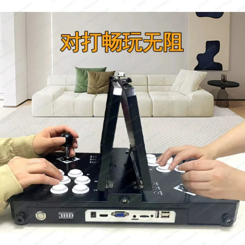 Consola de Juegos Arcade Portátil Plegable con Pantalla Dual y Joystick, Máquina Todo en Uno para Entretenimiento en el Hogar