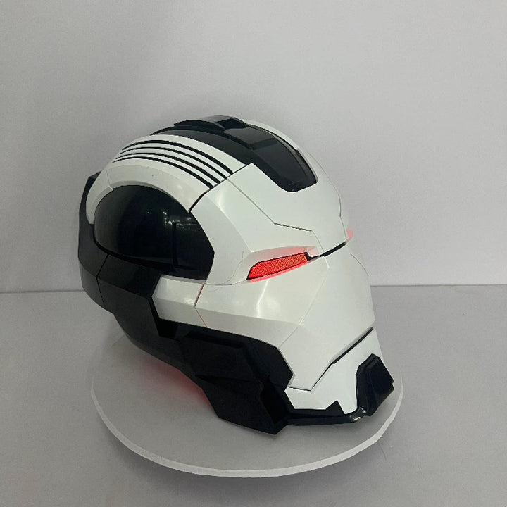 Casco de Iron Man, modelos Mk5, Mk7, Mk50 y Mk17, con interruptor de control de voz en inglés, para juegos de rol, como adorno coleccionable, regalo de cumpleaños o para las fiestas.
