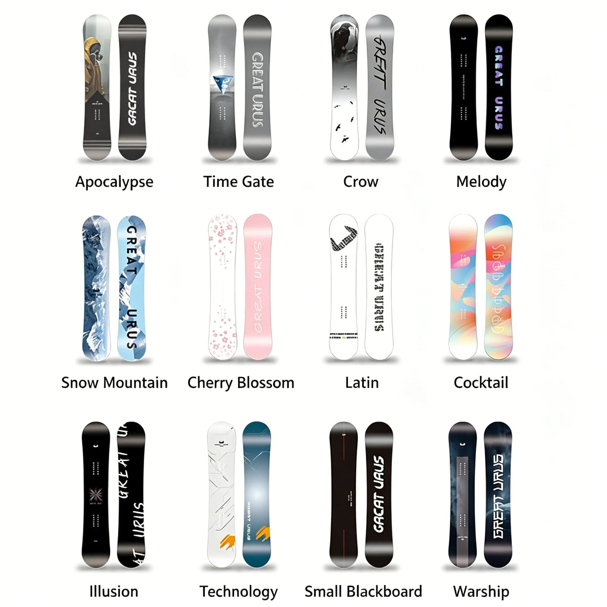 Tabla de snowboard de invierno para carreras, de fibra de carbono y madera, ecológica, para freeride y freestyle en todas las regiones.