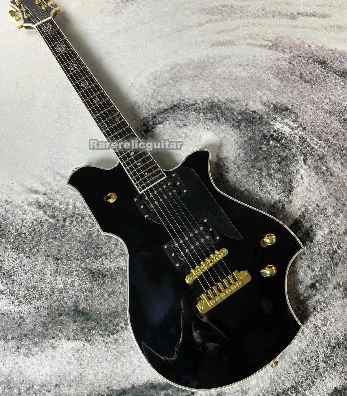 Nueva Guitarra Eléctrica Dream Fernan MV 480HT TOMOYASU HOTEI Signature Negra, Puente TP-9, Clavijeros Grover, Herrajes Dorados