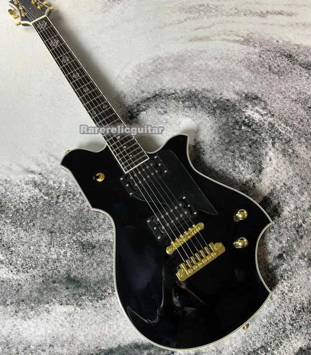 Nueva Guitarra Eléctrica Dream Fernan MV 480HT TOMOYASU HOTEI Signature Negra, Puente TP-9, Clavijeros Grover, Herrajes Dorados