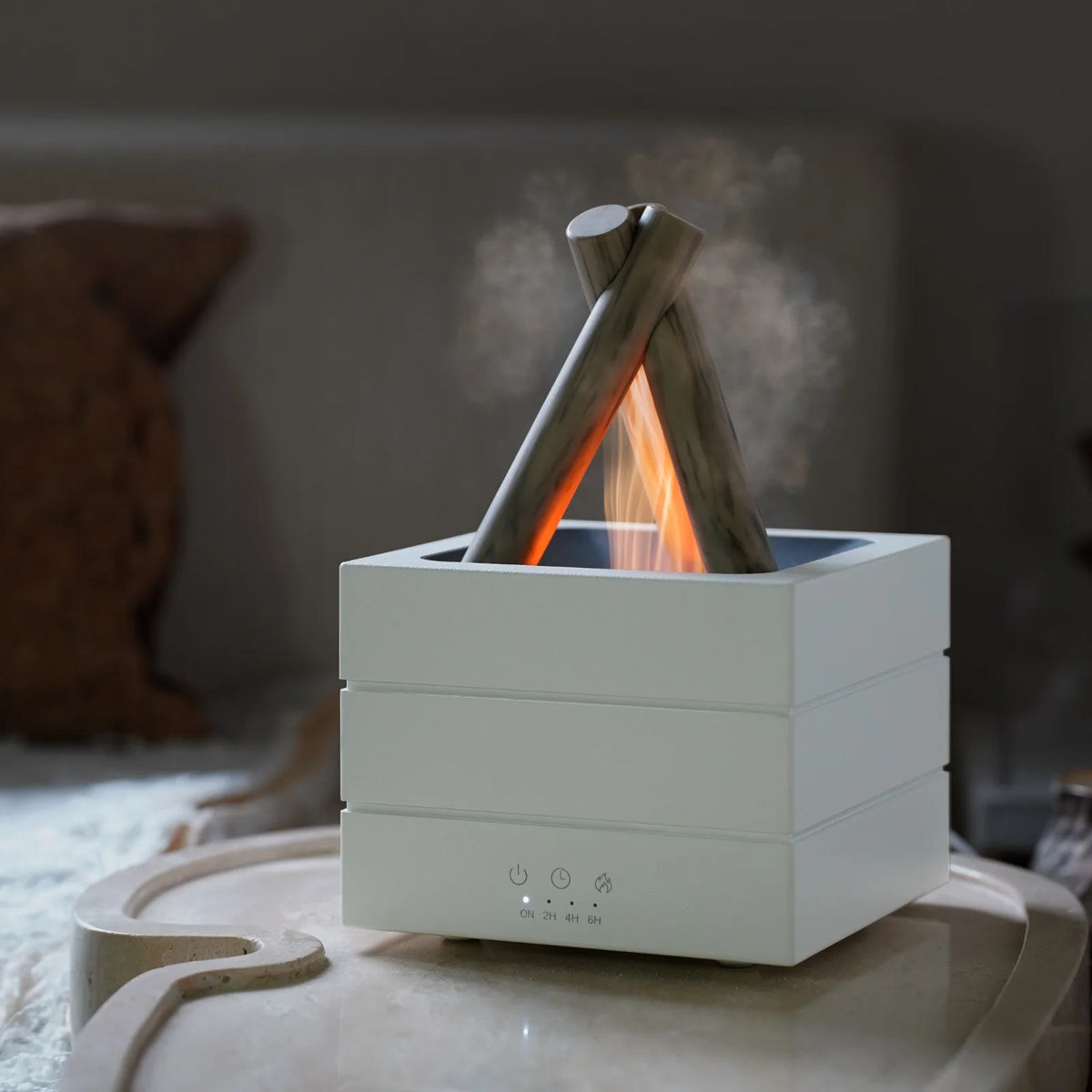 Difusor de Aroma de llama de 280ml, humidificador de aire USB, luz de ambiente colorida y Control remoto, difusor de Aroma de aceite esencial de hoguera