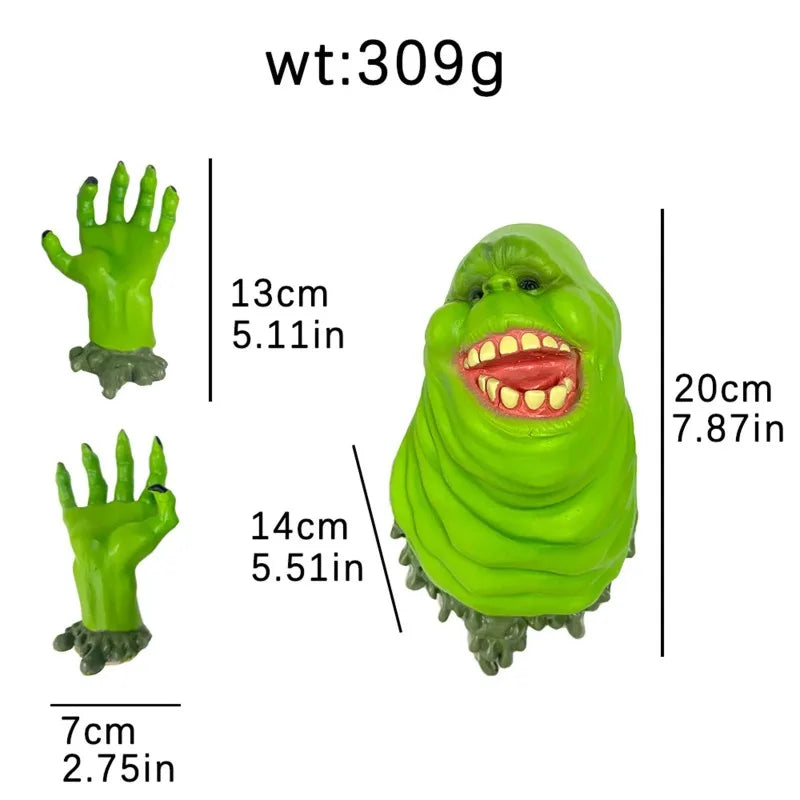 Pegatinas de resina para pared de Ghostbusters Slime Head Hand, decoración realista de terror y divertida para casa embrujada, sala de escape, adorno para colgar en la pared