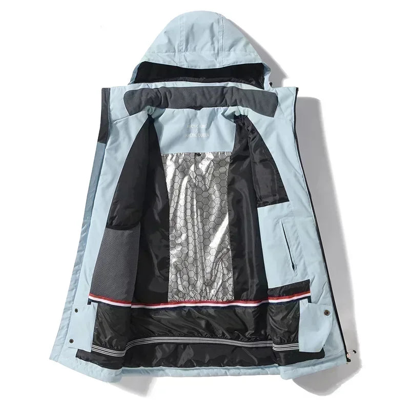 Suites de esquí, ropa deportiva para Snowboard de invierno, conjuntos de nieve para mujer, monos cálidos impermeables, ropa de esquí holgada para exteriores, monos para hombre 2025