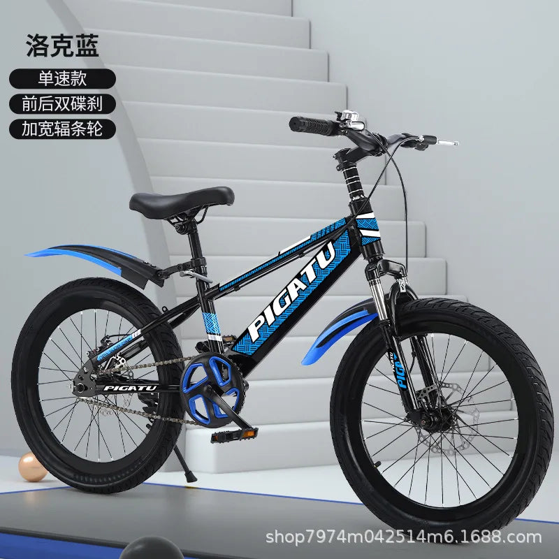 Bicicleta de montaña infantil de 24 pulgadas con velocidades variables para niños y adolescentes de 6 a 12 años, para ciclismo deportivo al aire libre y todoterreno