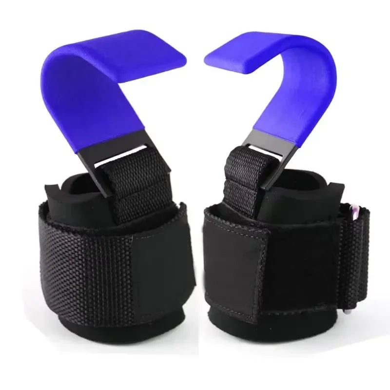 Gancho de elevación para Fitness, soporte de agarre de mano, gancho de elevación duro, correa para muñeca, guantes de fitness para hombres y mujeres, 2 uds.