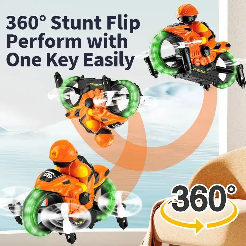 JJRCH141 2-in-1 Remote Control Car, Remote Control Aircraft, 360-Degree Rotation, Headless Mode, Children's Electric Aircraft
