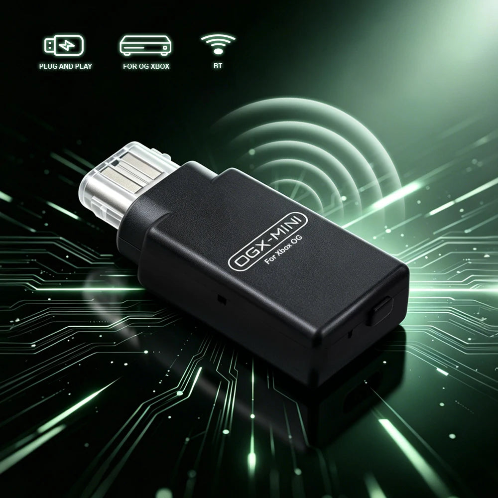 Adaptador inalámbrico OGX Mini para el mando de la consola de juegos Xbox original, compatible con Xbox One S y Xbox Series X. | Mando de Juego S/Xbox Elite S2/PS4
