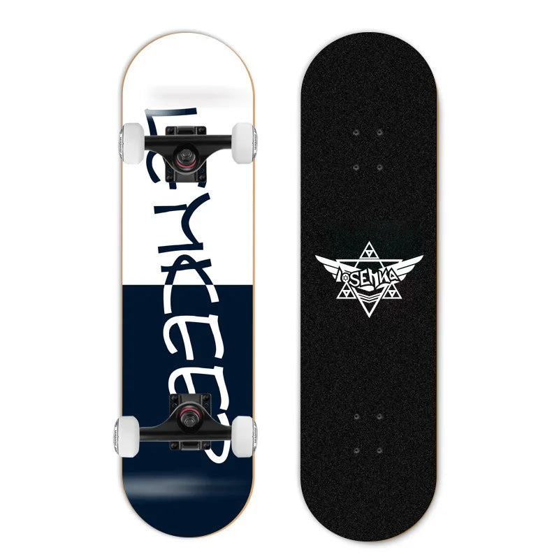 Patineta de Doble Kick para Principiantes, 7 Capas de Madera de Arce, Cuatro Ruedas, Cruiser Urbano, Tabla Completa para Adultos, Hombres, Mujeres y Adolescentes