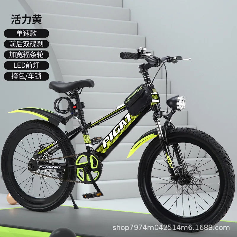 Bicicleta de montaña infantil de 24 pulgadas con velocidades variables para niños y adolescentes de 6 a 12 años, para ciclismo deportivo al aire libre y todoterreno