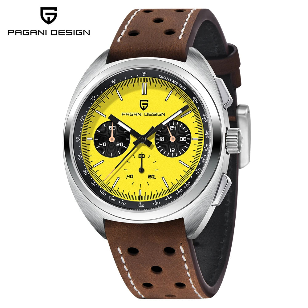 PAGANI DESIGN 2026 New Men's Watches Luxury Quartz Wrist Watch For Men Sapphire Speed Chronograph Retro Dial Clock Reloj Hombre