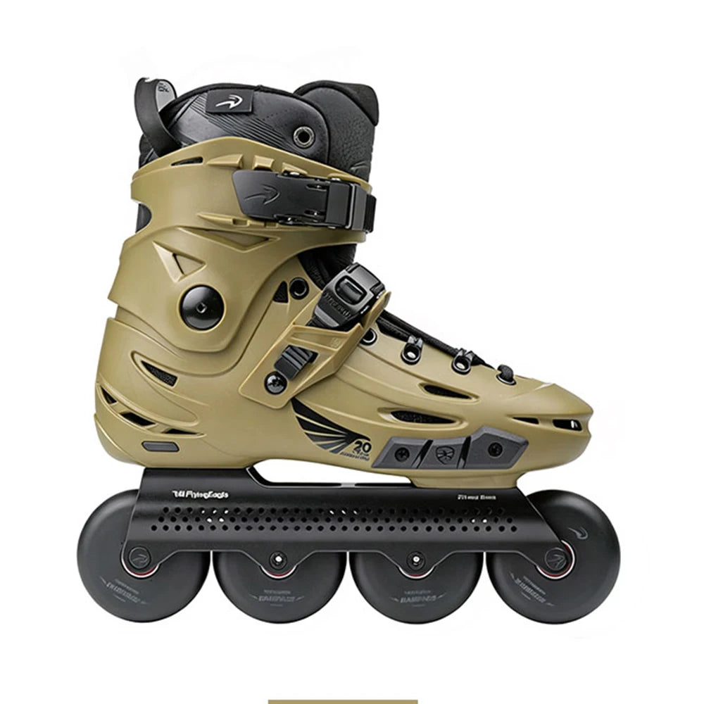 1 Par de Patines en Línea Originales Flying Eagle Skate F6s, Nuevos Ejes Inteligentes Falcon, Zapatos de Patinaje sobre Ruedas, Patinaje de Slalom, Patines de Patinaje Libre