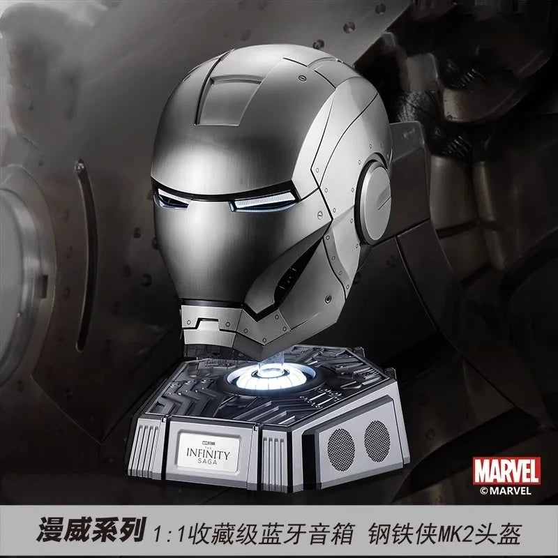 Casco Iron Man Mk5 Mk7 Mk50 Mk17 portátil con control remoto de voz eléctrico, regalo de juego de rol coleccionable para adultos para fanáticos