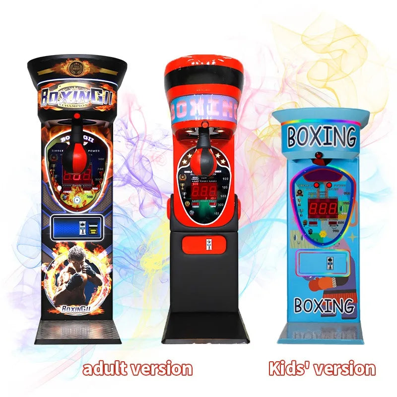 Máquina de boxeo operada con monedas, juego de arcade personalizado para bares, gimnasios y centros de entretenimiento.