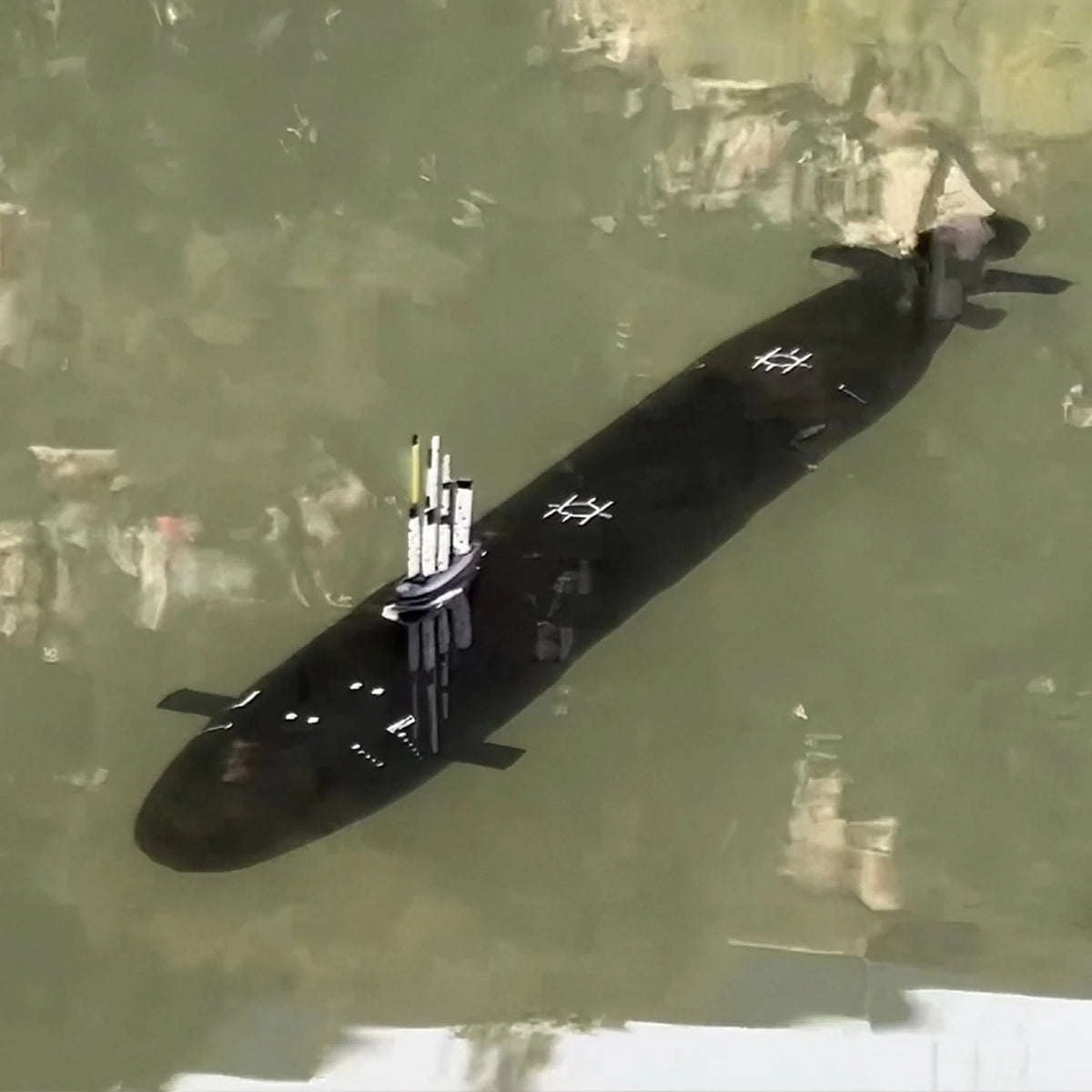 Submarino teledirigido clase Seawolf RC 1/120 de 116 cm con función de lanzamiento, modelo de barco de guerra, juguete, RTR
