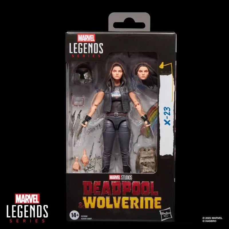 Hasbro Marvel Legends Cowboypool Wolverine Blade Deadpool Wolverine - Paquete de figuras de acción, juguetes para niños y niñas, regalo