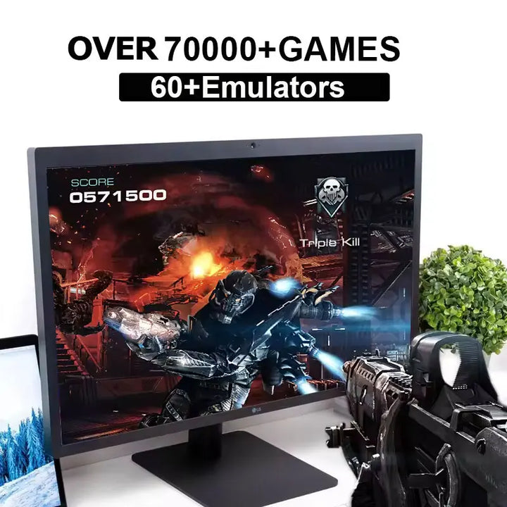 Nueva Consola de Juegos Retro M88 4K HD con Más de 85000 Juegos Integrados, Más de 60 Emuladores para PS2, WII, XBOX, NGC, SS, N64, Hasta 4 Controles, 4 Jugadores