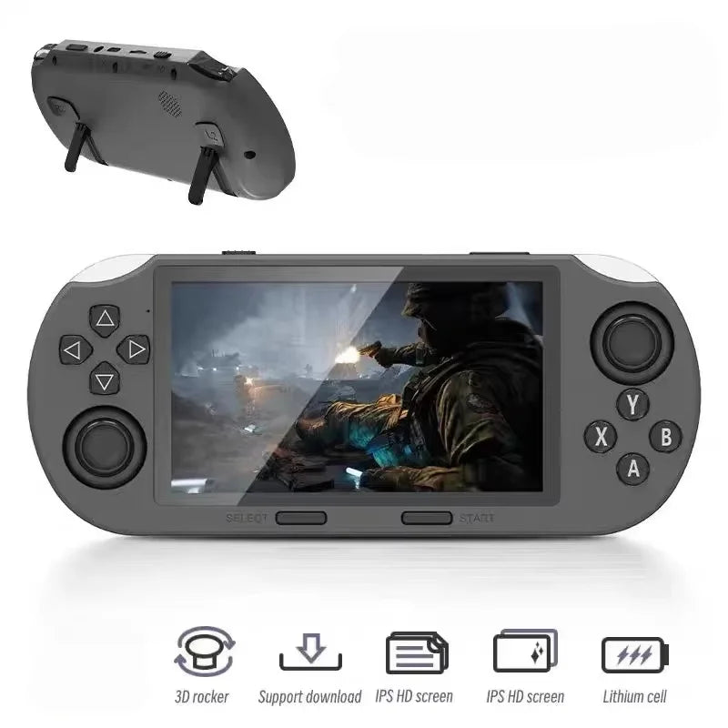 Consola de videojuegos retro portátil SF3000, sistema Linux, pantalla IPS de 4,5 pulgadas (854*480), reproductor de juegos de bolsillo portátil de 3000 mAh