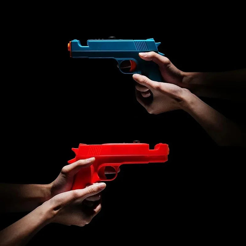 Nuevo para NS Switch, mango pequeño para juego de disparos, empuñadura de pistola, interruptor OLED, controlador izquierdo y derecho, mango de pistola, 2 paquetes de accesorios para juegos
