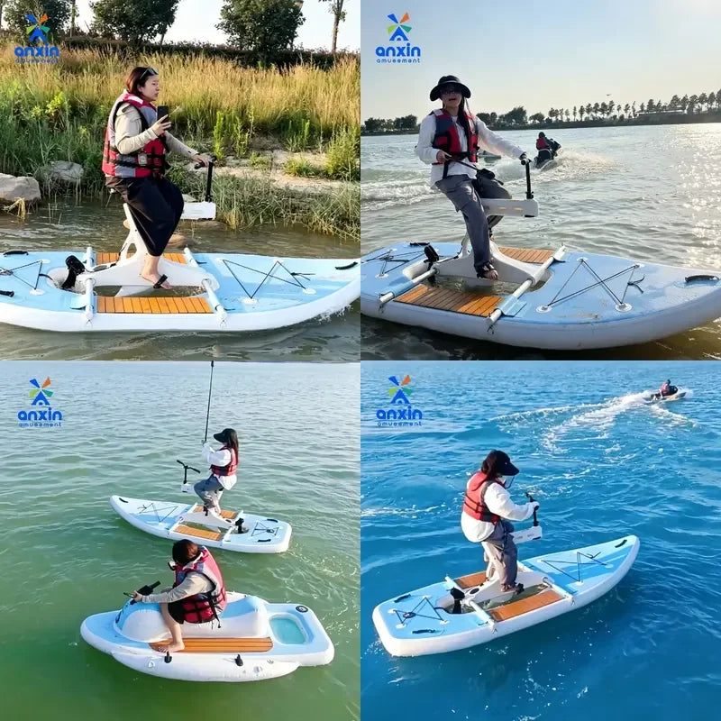 Venta Directa de Fábrica: Bicicleta Acuática Inflable Comercial, SUP, Tabla de Pedales para Varias Personas, Venta al Por Mayor para Proyectos de Parques de Diversiones