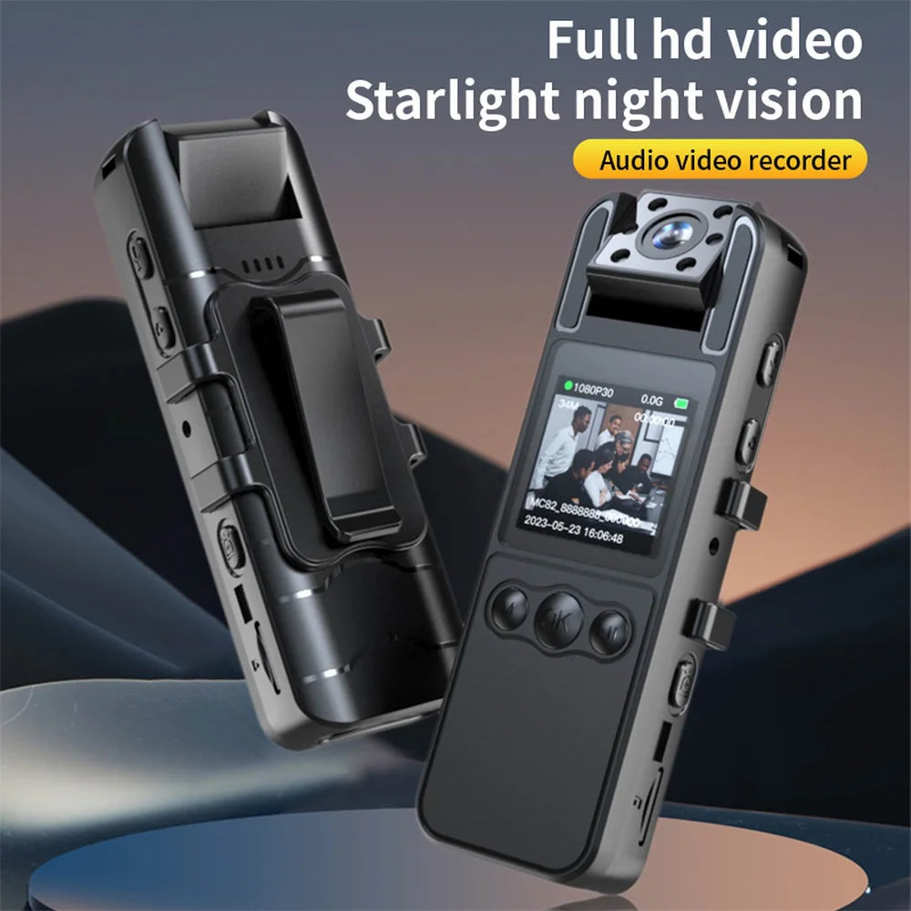 Nueva Mini cámara HD de 1080P, grabadora de vídeo Digital portátil BodyCam 180, cámara de policía de visión nocturna infrarroja giratoria, videocámara pequeña