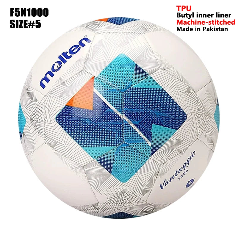 Balones de Fútbol Molten 2027, Tamaño Estándar 5 y 4, Alta Calidad, para Deportes de Equipo al Aire Libre, Partidos, Entrenamientos de Fútbol