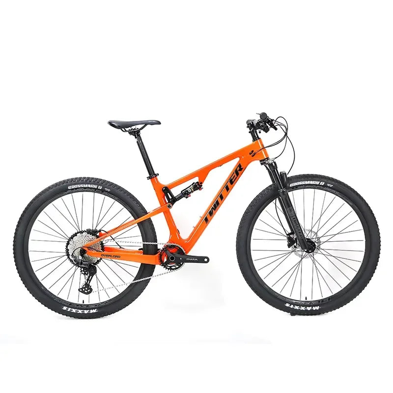 Bicicleta de montaña de doble suspensión de fibra de carbono económica, bicicleta de descenso para hombre con transmisión Deore 12V, doble suspensión, 29 pulgadas, en venta
