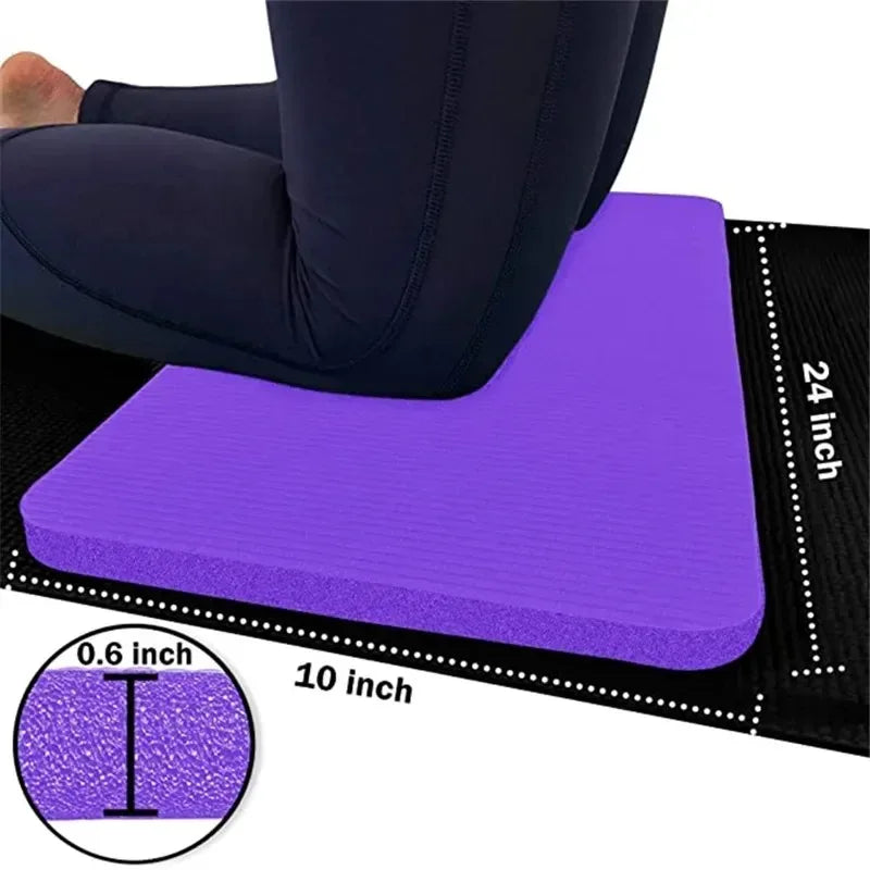 Mini 25x60x1,5 cm antideslizante ejercicio Yoga estera para arrodillarse portátil plegable auxiliar Fitness Pilates soporte de rodilla para gimnasio en casa