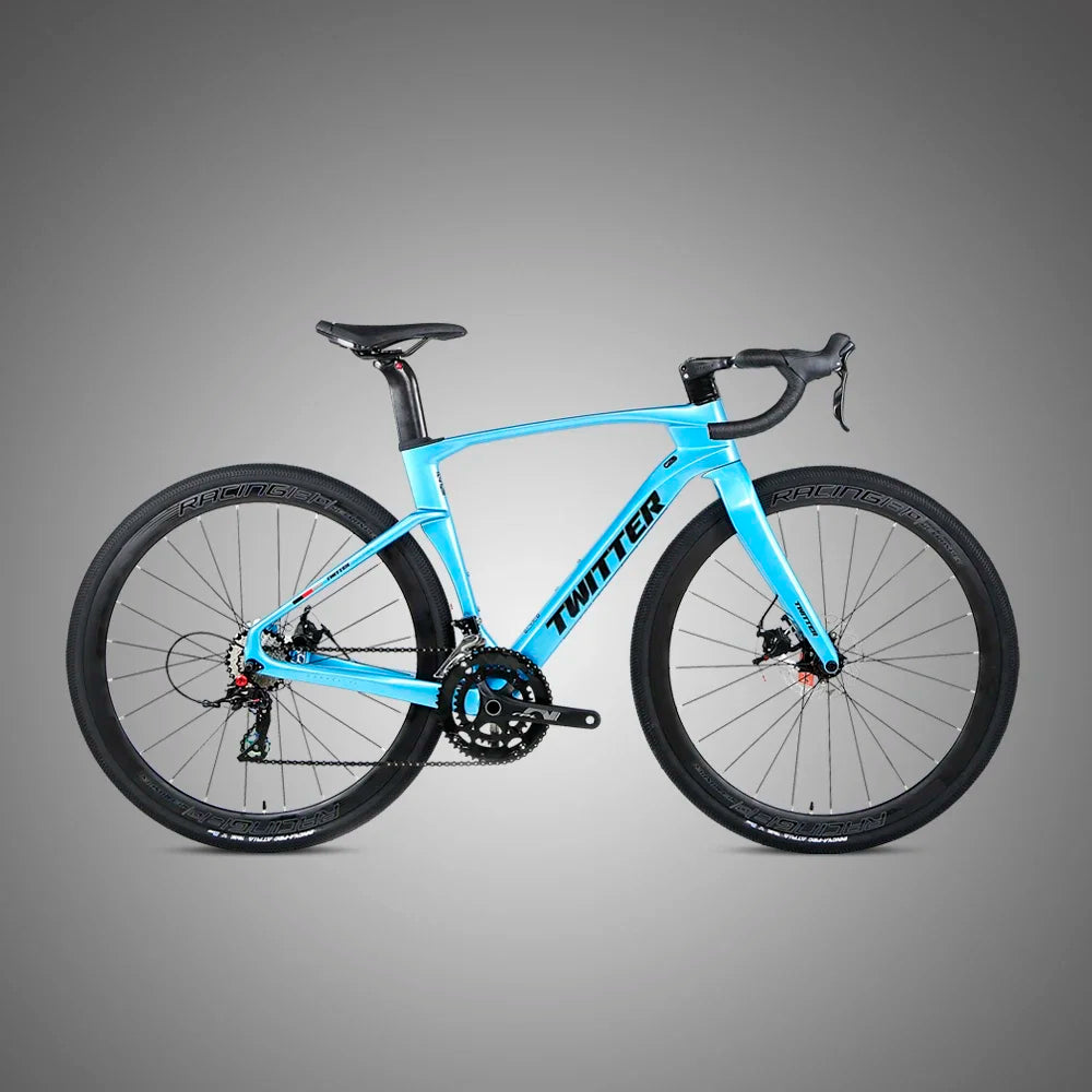 Bicicleta de carretera TWITTER GRAVEL-V3pro 2026, grupo completo GRX RX600-11S, frenos de disco hidráulicos, cuadro de fibra de carbono T900, 700*40c