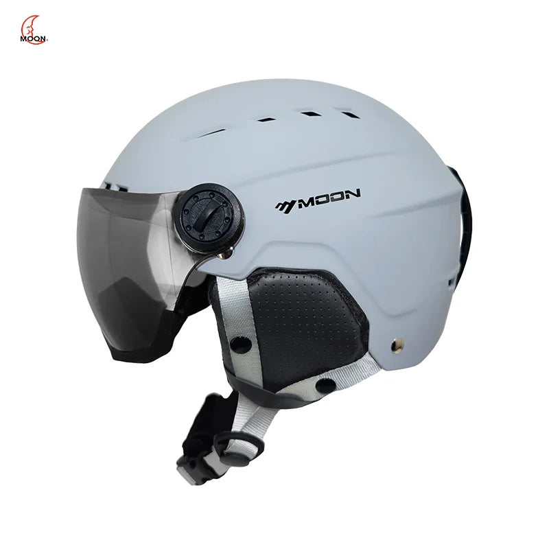 Casco de esquí para adultos y jóvenes, casco de moto de nieve de motocicleta, casco de monopatín, casco de moto de nieve para adultos, deportes al aire libre