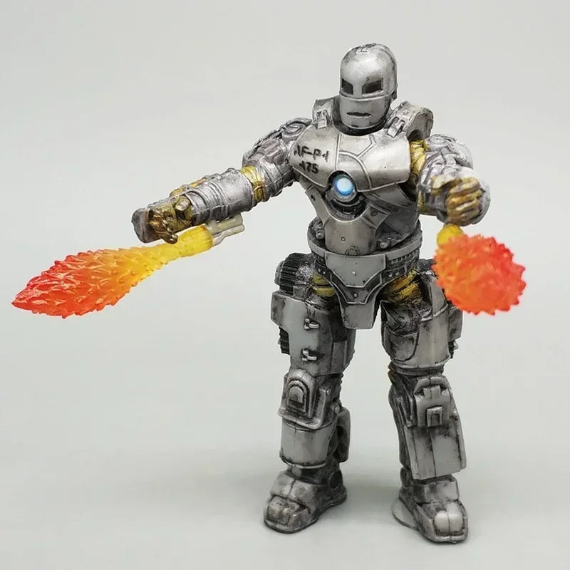 Marvel-figura de acción de Iron Man, modelo de máquina de guerra de 3,75 pulgadas, modelo de los vengadores, juguetes, regalos, estatuas de Anime, colecciones de estatuillas